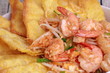 © smilekorn - Pad Thai with prawn and crisy wonton ,bean sprouts .