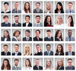© ASDF - collage of portraits of successful young businessmen