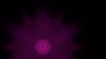 Aufkleber - Fantasy chaotic colorful fractal pattern. Abstract fractal shapes. 3D rendering illustration background or wallpaper