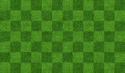 Fototapete - Green grass field background for soccer and football sports. Green lawn pattern and texture background. Close-up.