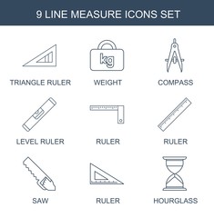 Wall Mural - 9 measure icons