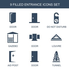Aufkleber - 9 entrance icons