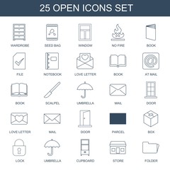 Aufkleber - open icons