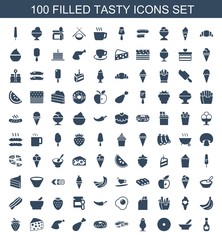 Wall Mural - tasty icons