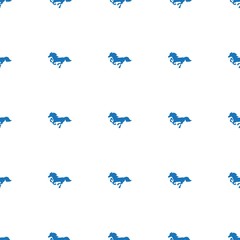 Canvas Print - horse icon pattern seamless white background