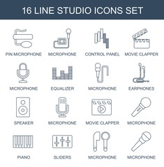 Poster - 16 studio icons