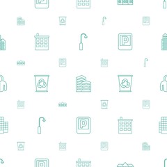 Leinwandbilder - urban icons pattern seamless white background