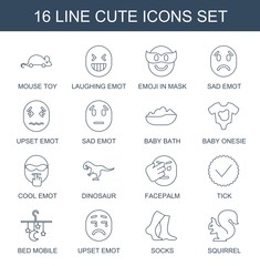 Sticker - 16 cute icons