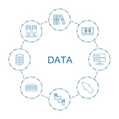 Poster - 8 data icons