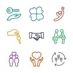 Poster - hands icons