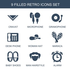 Poster - 9 retro icons