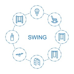 Sticker - swing icons