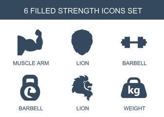 Wall Mural - strength icons