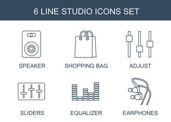 Wall Mural - 6 studio icons