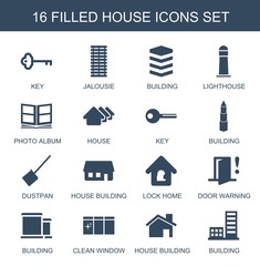 Poster - house icons