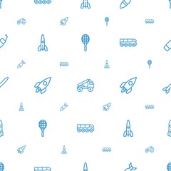 Canvas Print - rocket icons pattern seamless white background