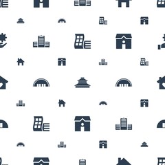 Poster - structure icons pattern seamless white background