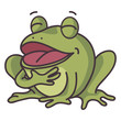 laugh frog cartoon character