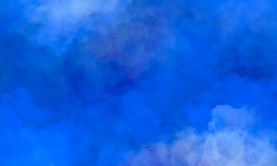 Wall Mural - blue sky painting background with white clouds
