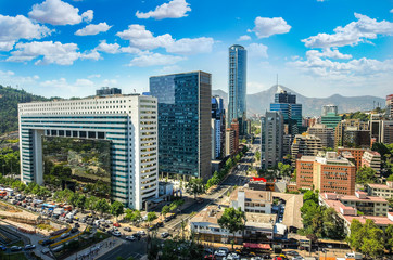 Fototapete - Santiago Chile cityscape