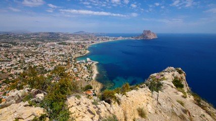 Sticker - Calpe und Penon de Ifach, Costa Blanca, Spanien