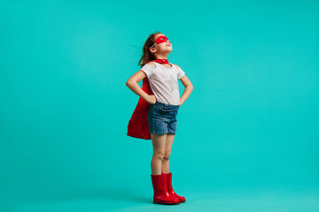 super girl looking away