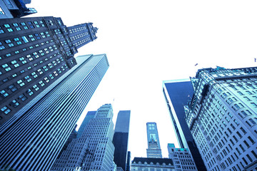 Wall Mural - New york business center downtown skyscraper building view