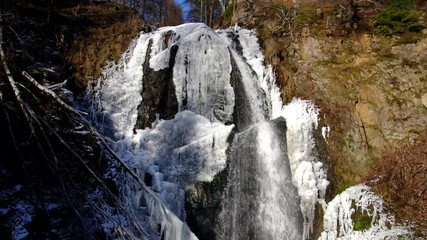 Sticker - Geising im Erzgebirge Tiefenbach-Wasserfall