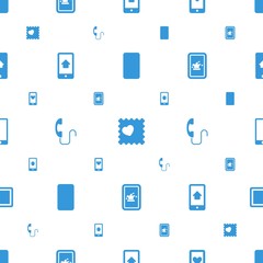Poster - cellphone icons pattern seamless white background