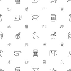 Canvas Print - fast icons pattern seamless white background