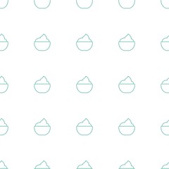 Sticker - milkshake icon pattern seamless white background