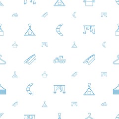 Poster - hook icons pattern seamless white background