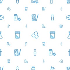 Wall Mural - chemistry icons pattern seamless white background