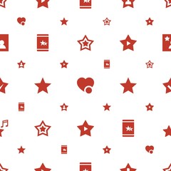Poster - favorite icons pattern seamless white background