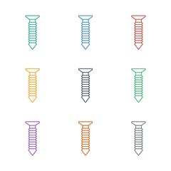 Aufkleber - screw icon white background