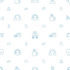 Wall Mural - service icons pattern seamless white background