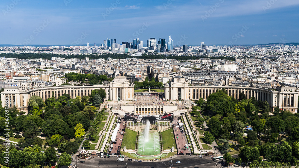 Obraz na płótnie Paryż panorama w salonie