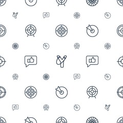Poster - aim icons pattern seamless white background