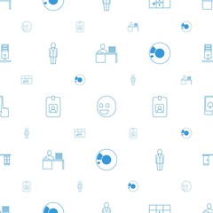 Poster - computer icons pattern seamless white background