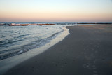 Fototapeta Morze - Beach at sundown, Caesarea, Israel