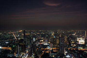 Bangkok city at night