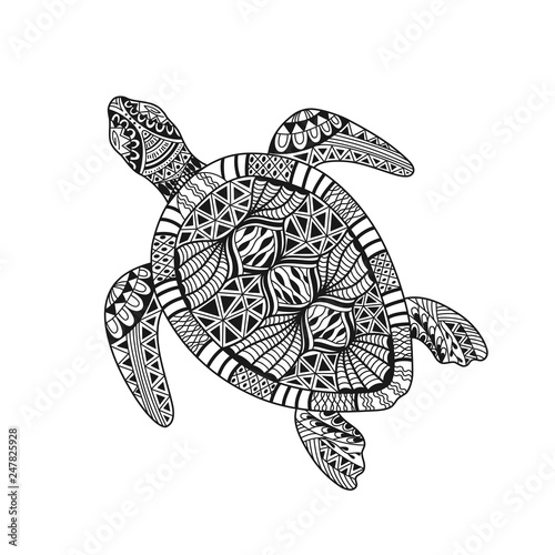 isolated hand drawn black outline abstract ornate turtle on white background ornament of curve lines page of coloring book buy this stock vector and explore similar vectors at adobe stock black outline abstract ornate turtle