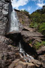 Wall Mural - Lovers leap waterfall in Nuwara Eliya, Sri Lanka.