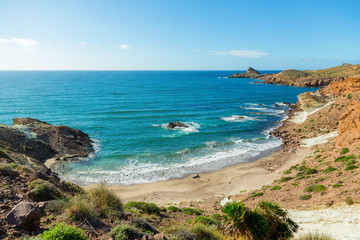 Wall Mural - Rocky coast of Spain, natural Park of Cabo de Gato