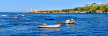 The Bay Of Havana With Small Fishing Boats
