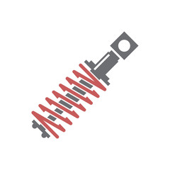 Poster - Car shock absorber icon on white background for graphic and web design, Modern simple vector sign. Internet concept. Trendy symbol for website design web button or mobile app