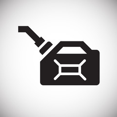 Fototapete - Car fuel icon on white background for graphic and web design, Modern simple vector sign. Internet concept. Trendy symbol for website design web button or mobile app