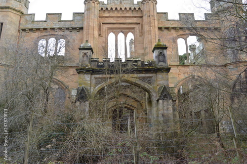 Cuadros en Lienzo The striking ruins of Crawford Priory, Springfield, Cupar, Fife, extended in early 19th century
