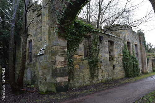 Cuadros en Lienzo The striking ruins of Crawford Priory, Springfield, Cupar, Fife, extended in early 19th century