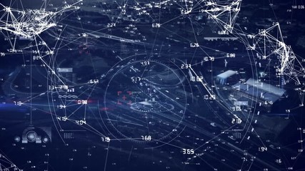 Moving data connections above a city and highway